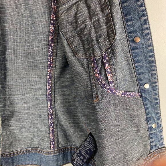 Womens Tommy Hilfiger Floral Detail‎ Jean Jacket XS - Picture 6 of 9
